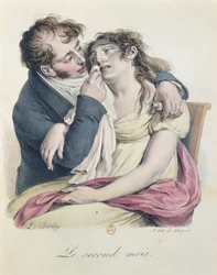 Le deuxième mois de grossesse, c.1825